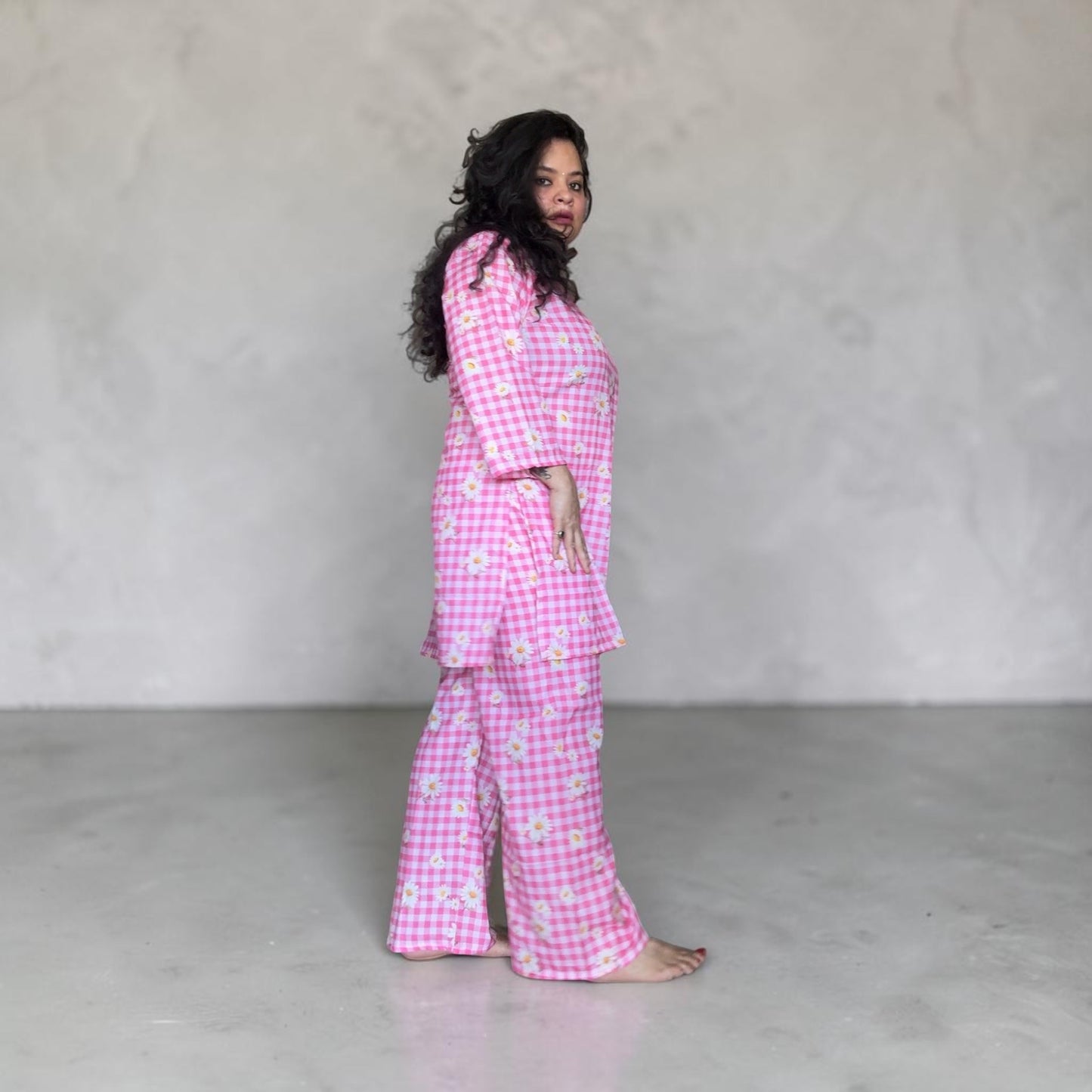 Pink Daisy Coord Set